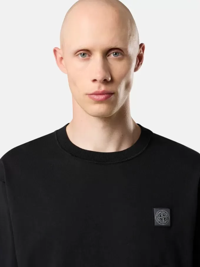Slim fit-långärmad T-shirt med Compass-patch