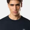 Slim fit-långärmad T-shirt med Compass-patch