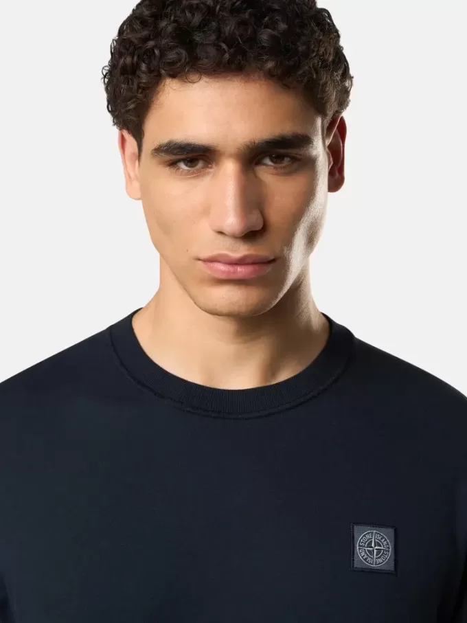 Slim fit-långärmad T-shirt med Compass-patch