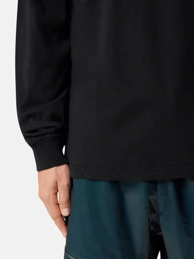 Slim fit-långärmad T-shirt med Compass-patch