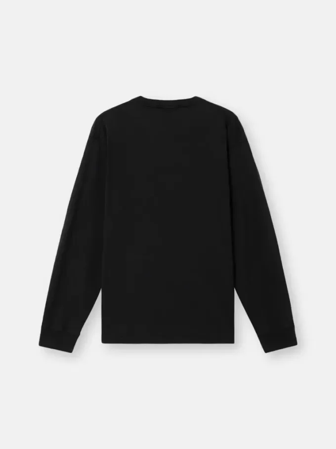 Slim fit-långärmad T-shirt med Compass-patch