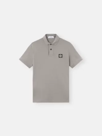 Slim fit-polotröja med korta ärmar och Compass-märke