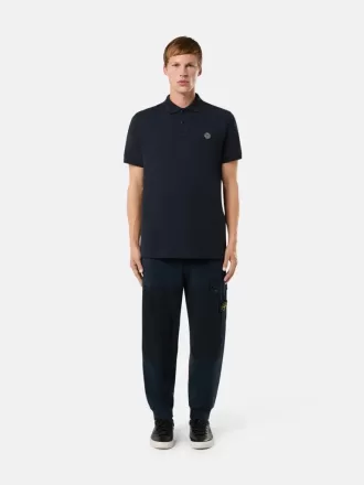 Slim fit-polotröja med korta ärmar och Compass-märke
