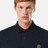 Slim fit-polotröja med korta ärmar och Compass-märke