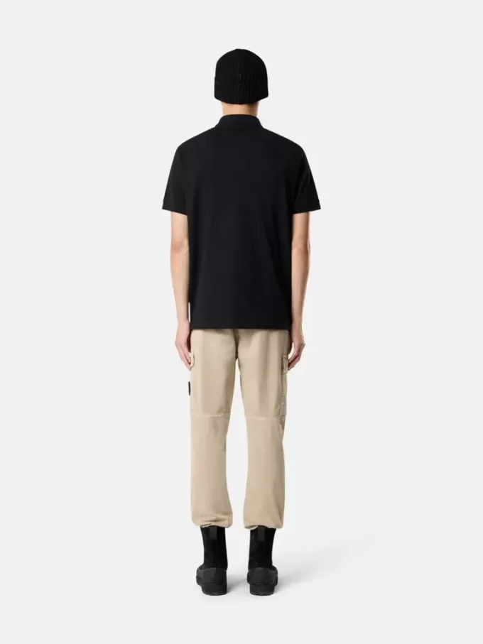 Slim fit-polotröja med korta ärmar och Compass-märke