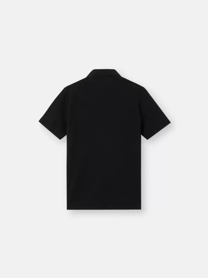 Slim fit-polotröja med korta ärmar och Compass-märke