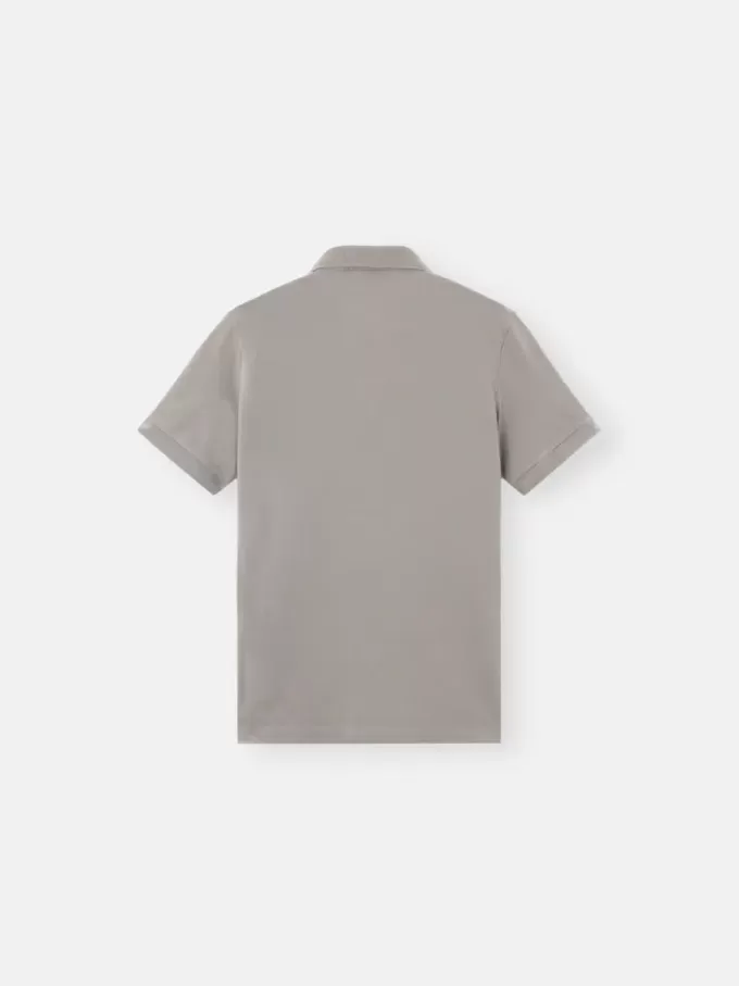 Slim fit-polotröja med korta ärmar och Compass-märke