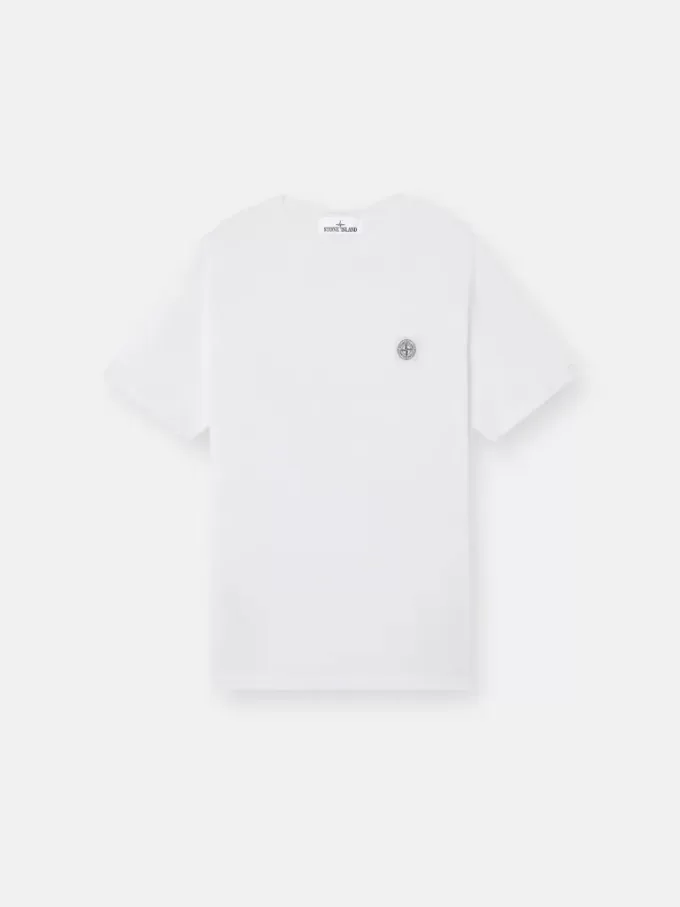 Slim fit-T-shirt med korta ärmar och Compass-märke