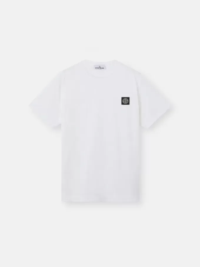 Slim fit-T-shirt med korta ärmar och Compass-märke