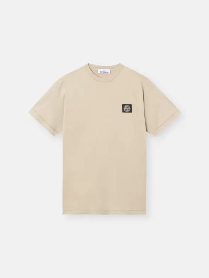 Slim fit-T-shirt med korta ärmar och Compass-märke