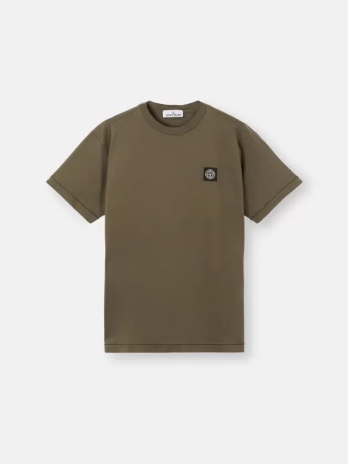 Slim fit-T-shirt med korta ärmar och Compass-märke