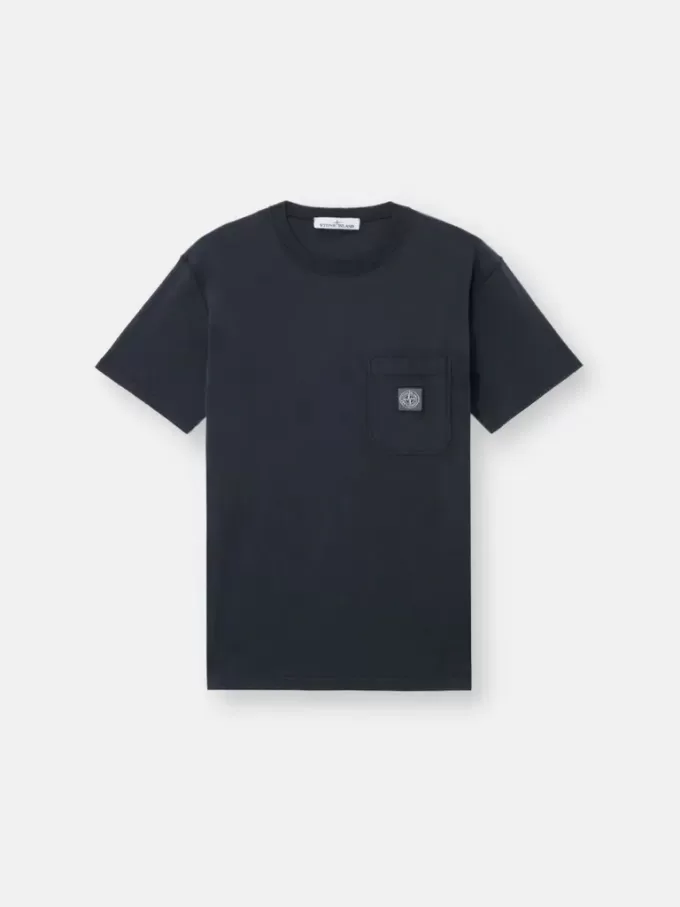 Slim fit-T-shirt med korta ärmar och Compass-märke