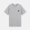 Slim fit-T-shirt med korta ärmar och Compass-märke