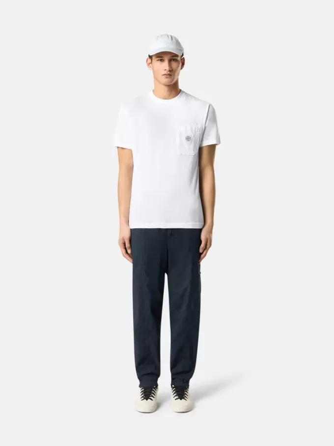 Slim fit-T-shirt med korta ärmar och Compass-märke Slim fit-T-shirt med korta ärmar och Compass-märke