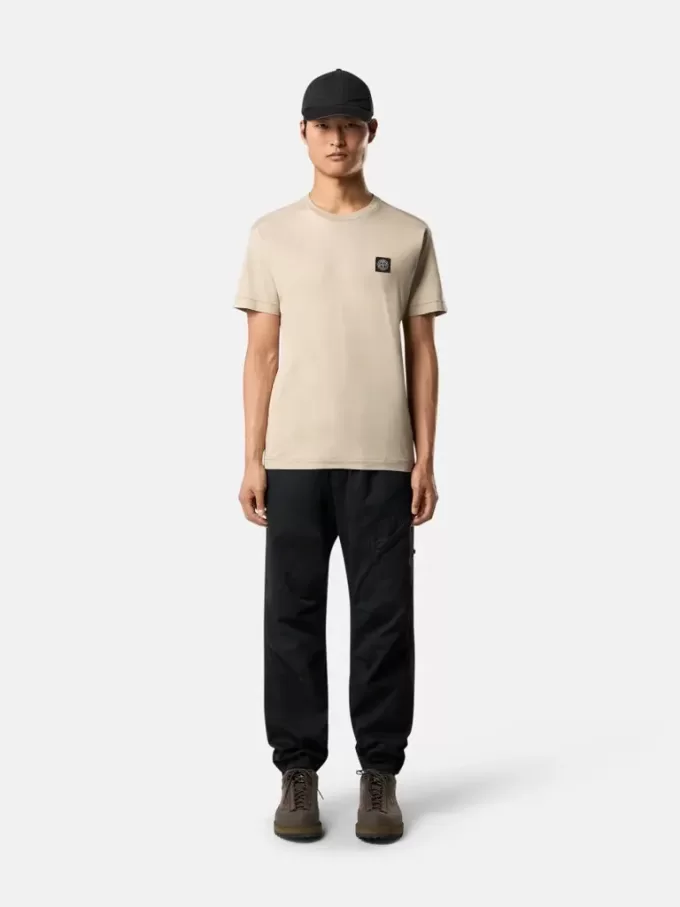 Slim fit-T-shirt med korta ärmar och Compass-märke