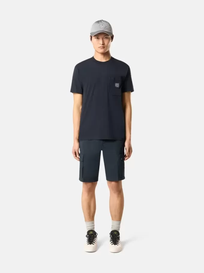 Slim fit-T-shirt med korta ärmar och Compass-märke