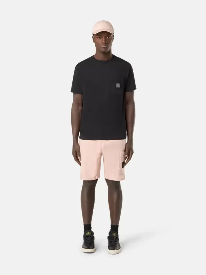 Slim fit-T-shirt med korta ärmar och Compass-märke Slim fit-T-shirt med korta ärmar och Compass-märke