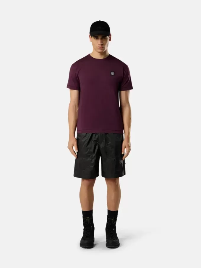 Slim fit-T-shirt med korta ärmar och Compass-märke