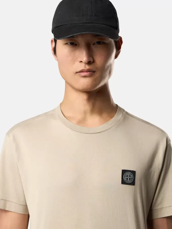 Slim fit-T-shirt med korta ärmar och Compass-märke