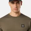 Slim fit-T-shirt med korta ärmar och Compass-märke