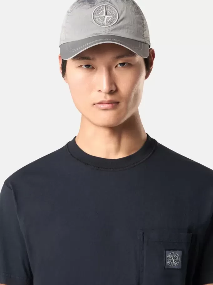 Slim fit-T-shirt med korta ärmar och Compass-märke
