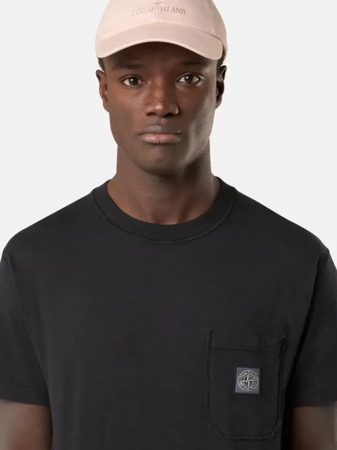 Slim fit-T-shirt med korta ärmar och Compass-märke Slim fit-T-shirt med korta ärmar och Compass-märke