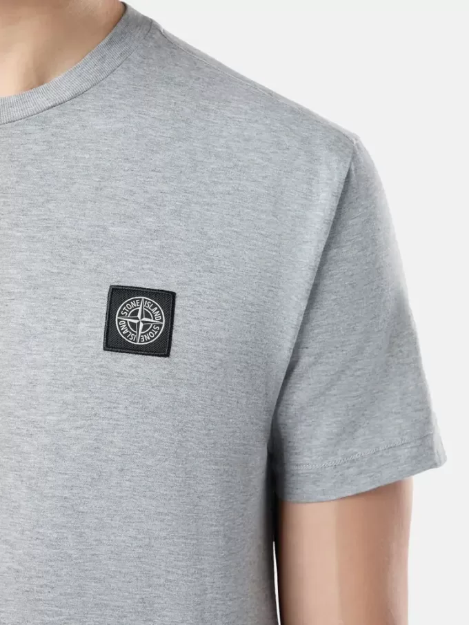 Slim fit-T-shirt med korta ärmar och Compass-märke