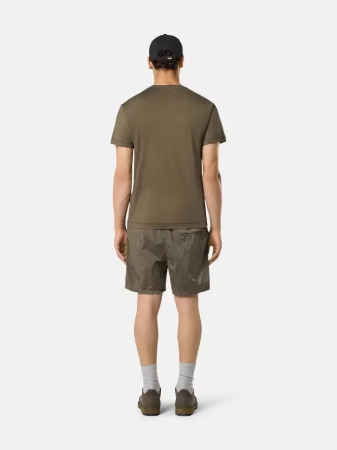 Slim fit-T-shirt med korta ärmar och Compass-märke