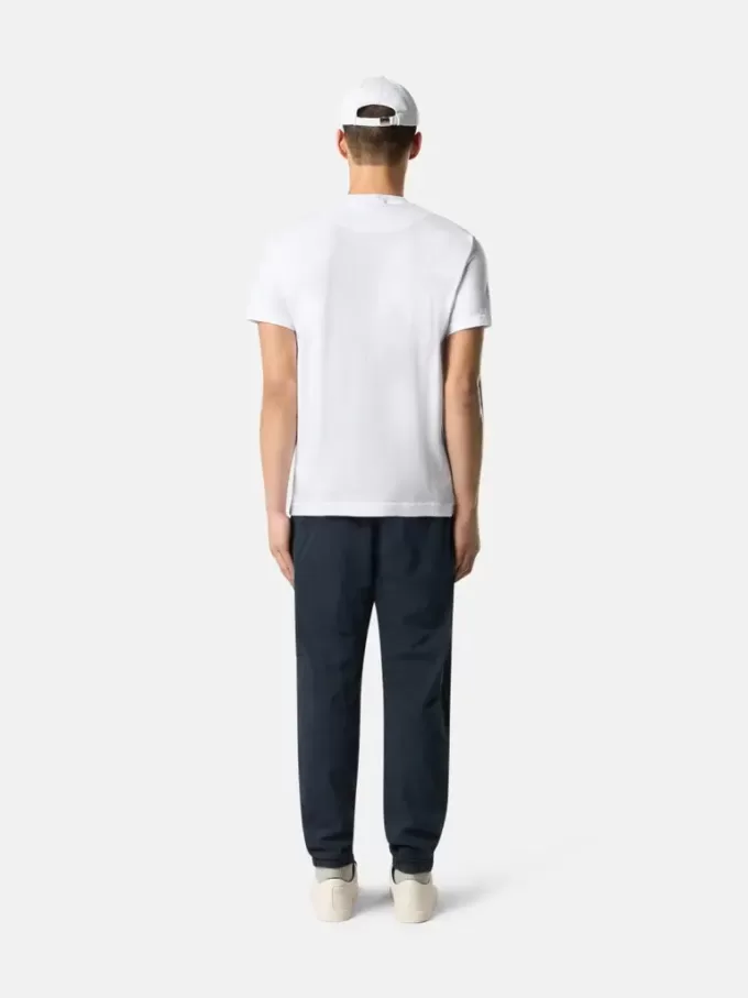 Slim fit-T-shirt med korta ärmar och Compass-märke Slim fit-T-shirt med korta ärmar och Compass-märke