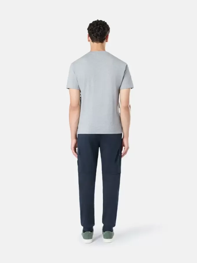 Slim fit-T-shirt med korta ärmar och Compass-märke