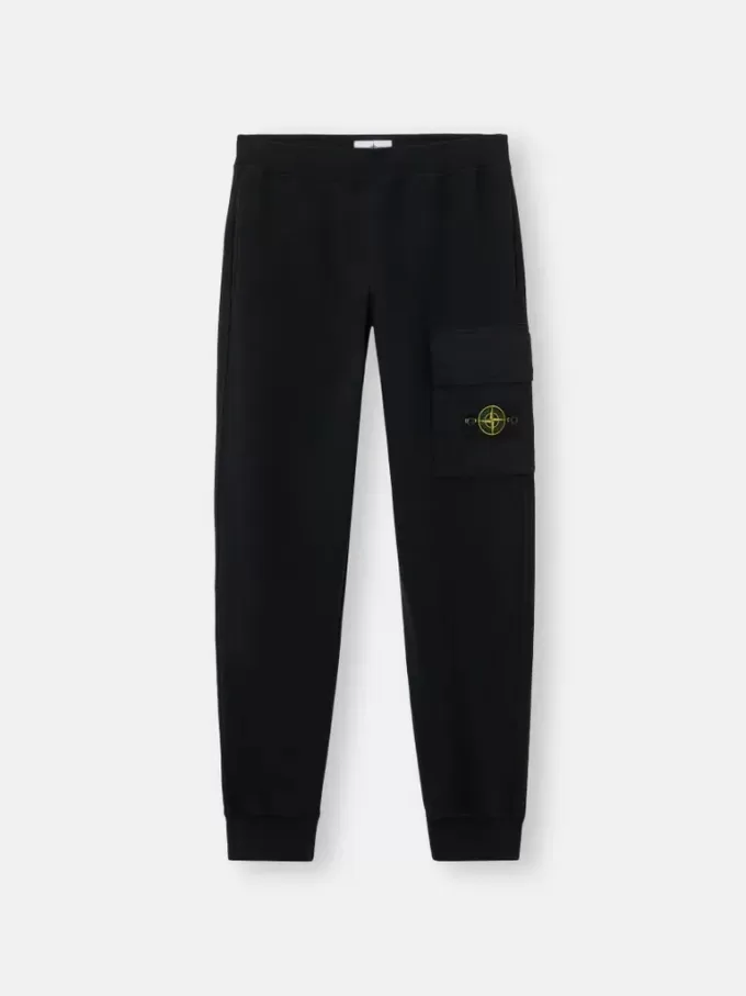 Sweatpants i normal passform med bälgficka på benet