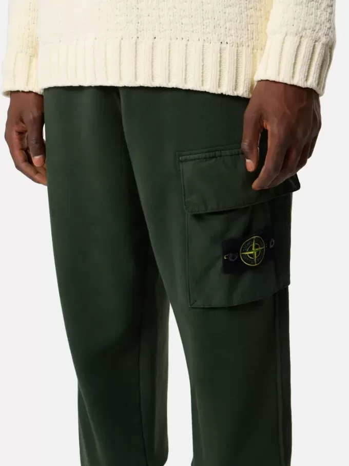 Sweatpants i normal passform med bälgficka på benet