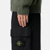 Sweatpants i normal passform med bälgficka på benet