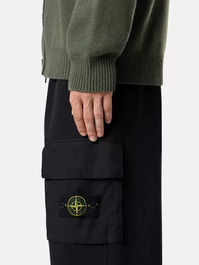 Sweatpants i normal passform med bälgficka på benet