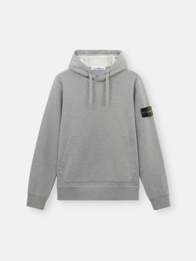 Sweatshirt med dragsko i huvan och fickor