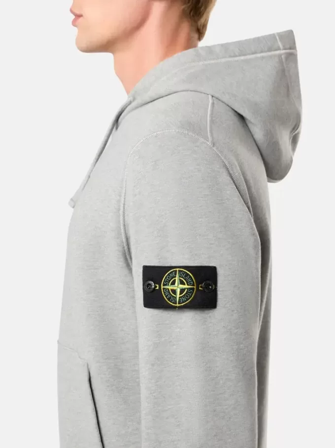 Sweatshirt med dragsko i huvan och fickor