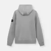 Sweatshirt med dragsko i huvan och fickor
