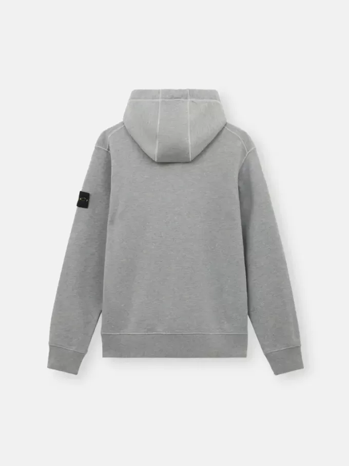 Sweatshirt med dragsko i huvan och fickor