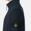 Sweatshirt med halv dragkedja och påsydda fickor