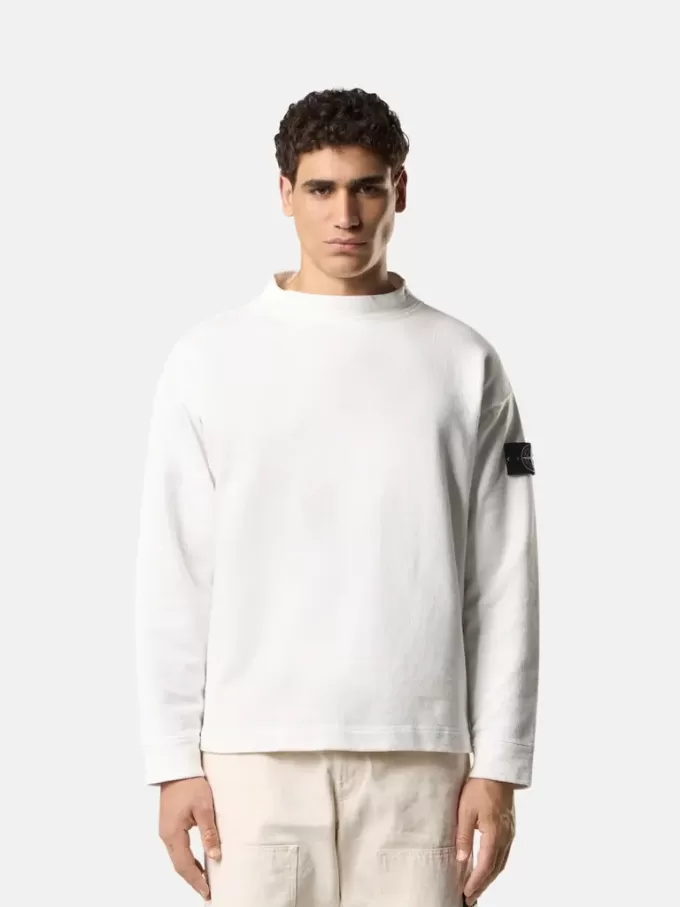 Sweatshirt med normal passform och rund halsringning med arkivinspirerade tryck