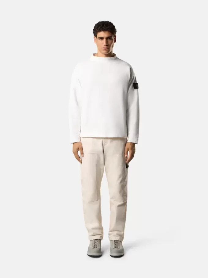 Sweatshirt med normal passform och rund halsringning med arkivinspirerade tryck