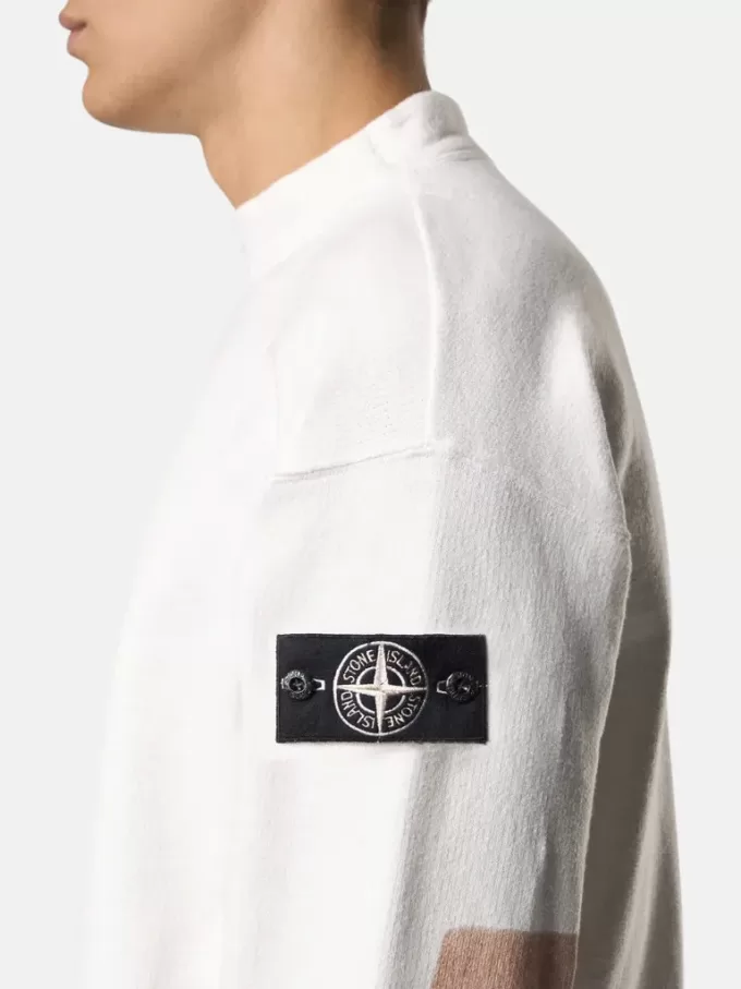 Sweatshirt med normal passform och rund halsringning med arkivinspirerade tryck