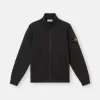 Sweatshirt med påsydda fickor och dragkedja
