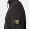 Sweatshirt med påsydda fickor och dragkedja
