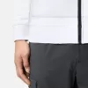 Sweatshirt med påsydda fickor och dragkedja