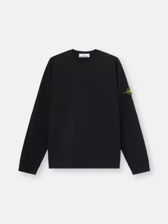 Sweatshirt med rund hals och normal passform
