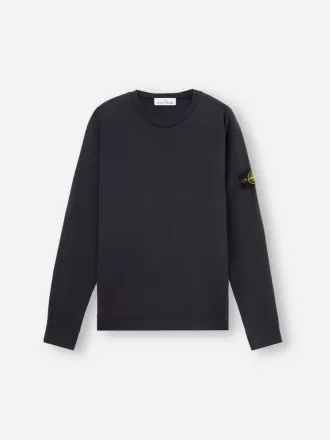 Sweatshirt med rund hals och normal passform