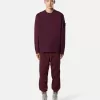 Sweatshirt med rund hals och normal passform