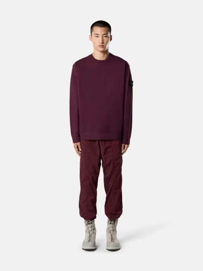 Sweatshirt med rund hals och normal passform