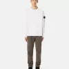 Sweatshirt med rund hals och normal passform